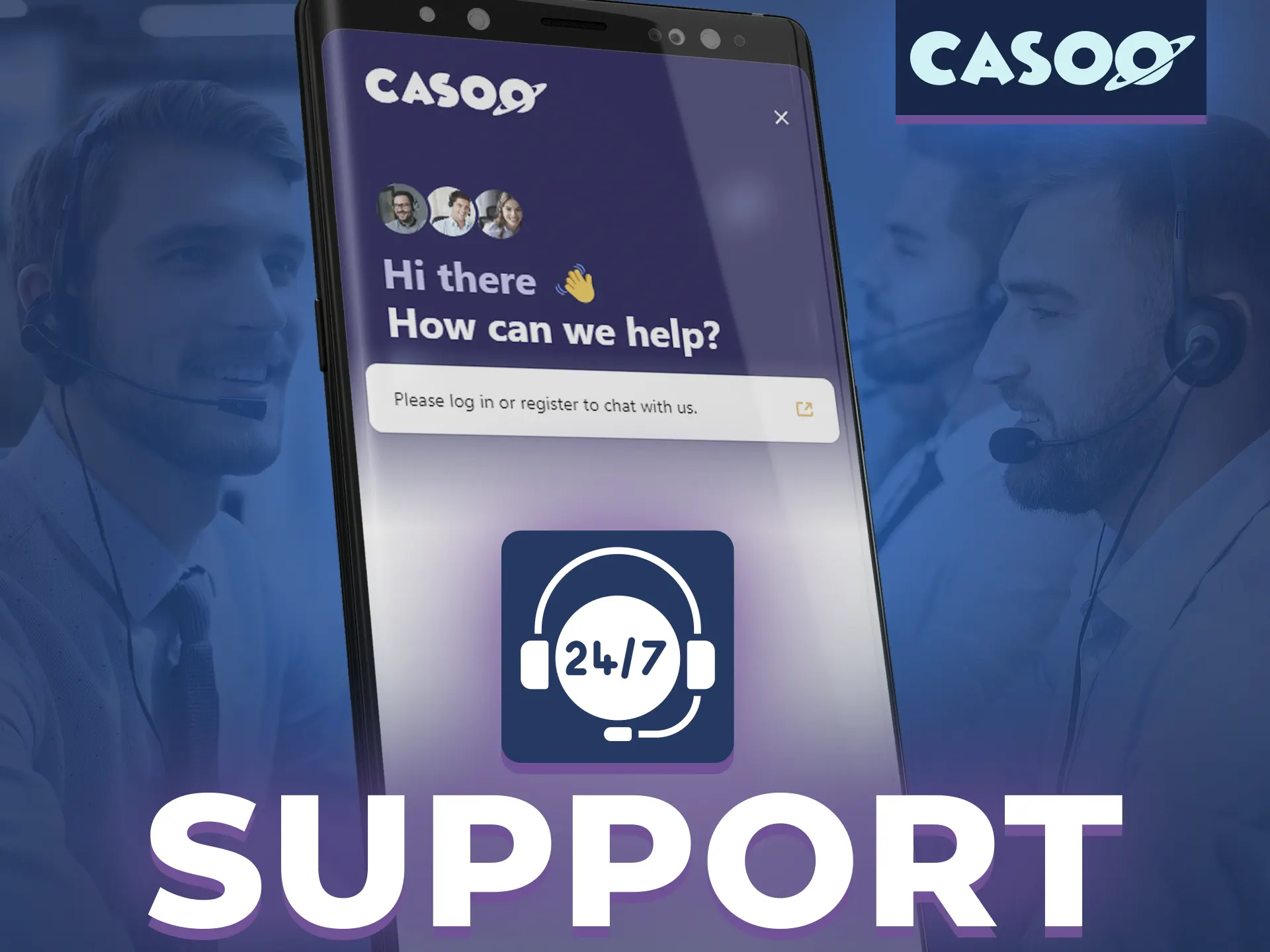 If you have some problems or questions, contact Casoo support.