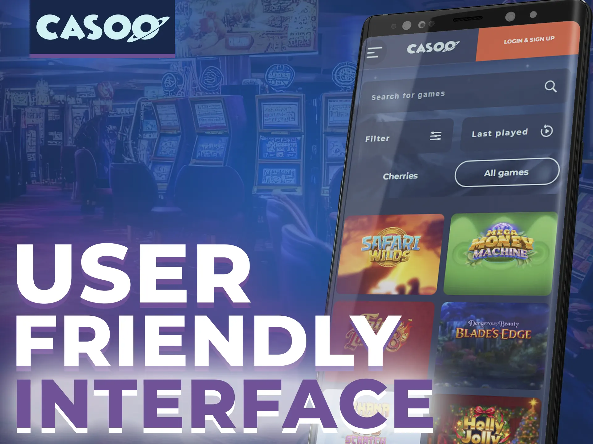 Enjoy user-friendly interface and experience at Casoo.