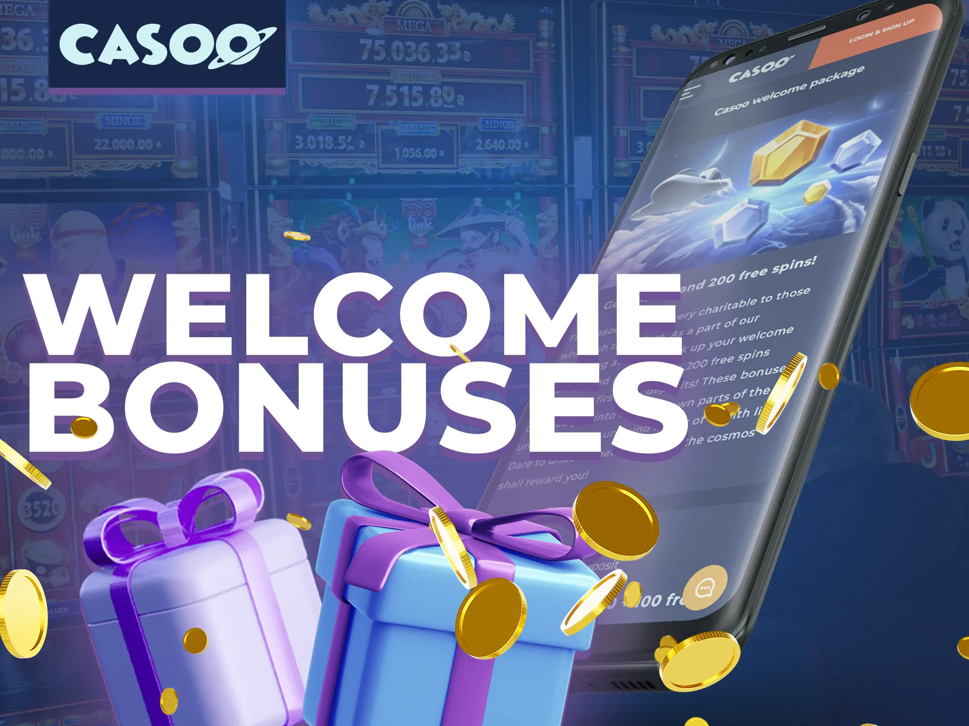 Use welcome bonuses to take big cash for a casino.