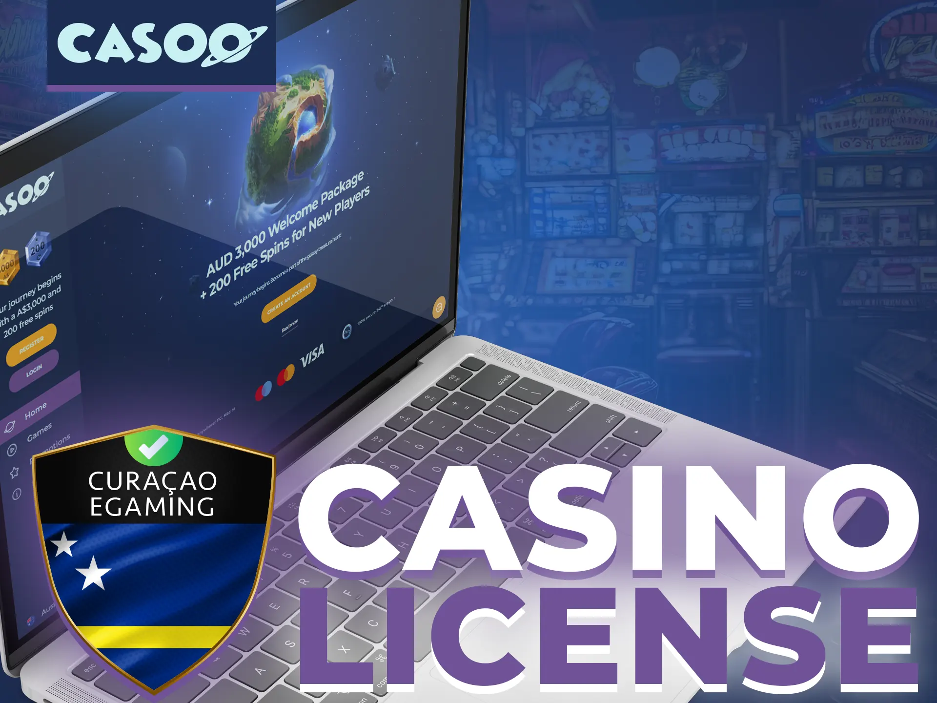 Casoo casino is licensed and legal gambling website.