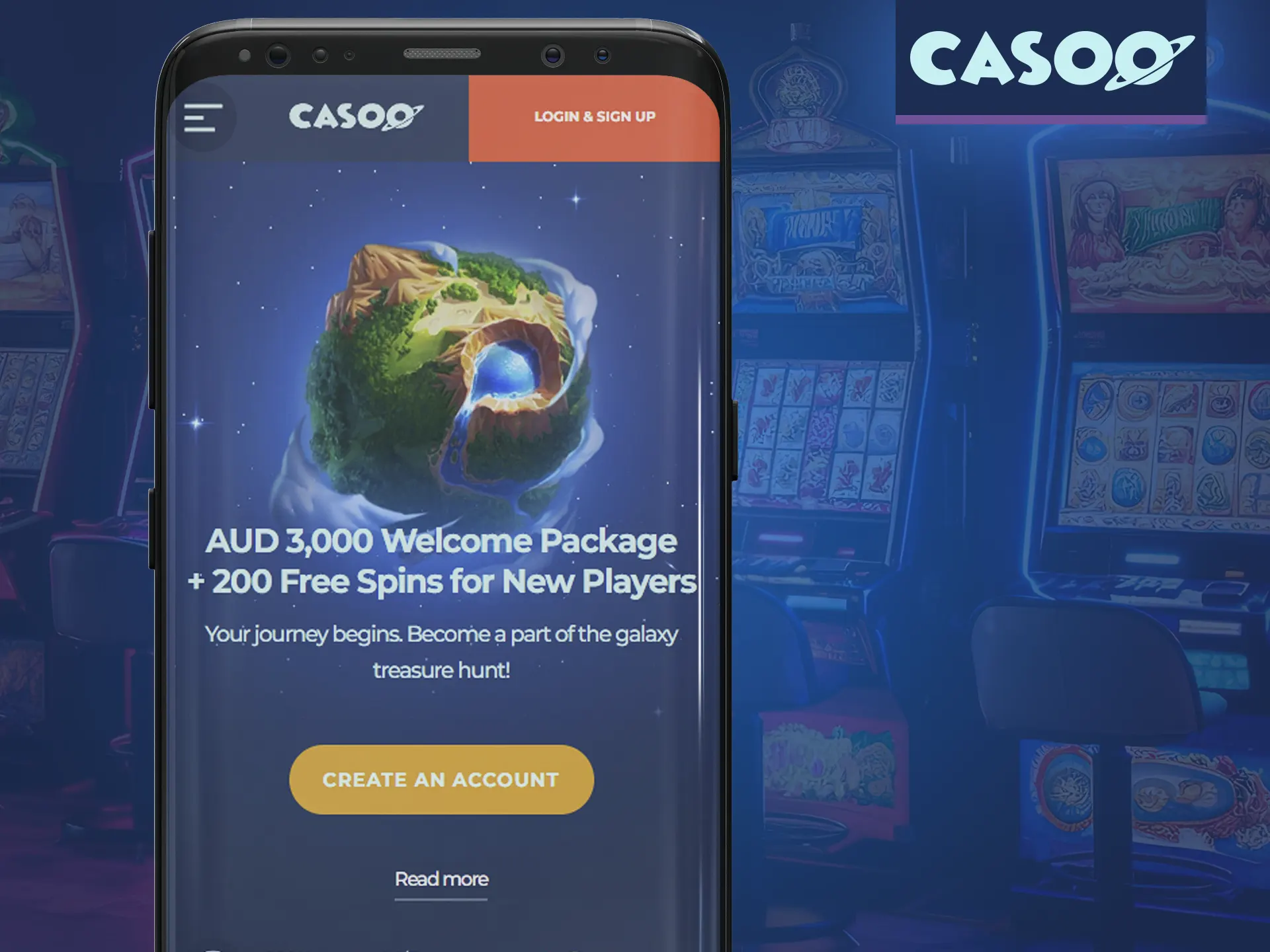 Use Casoo casino mobile version.