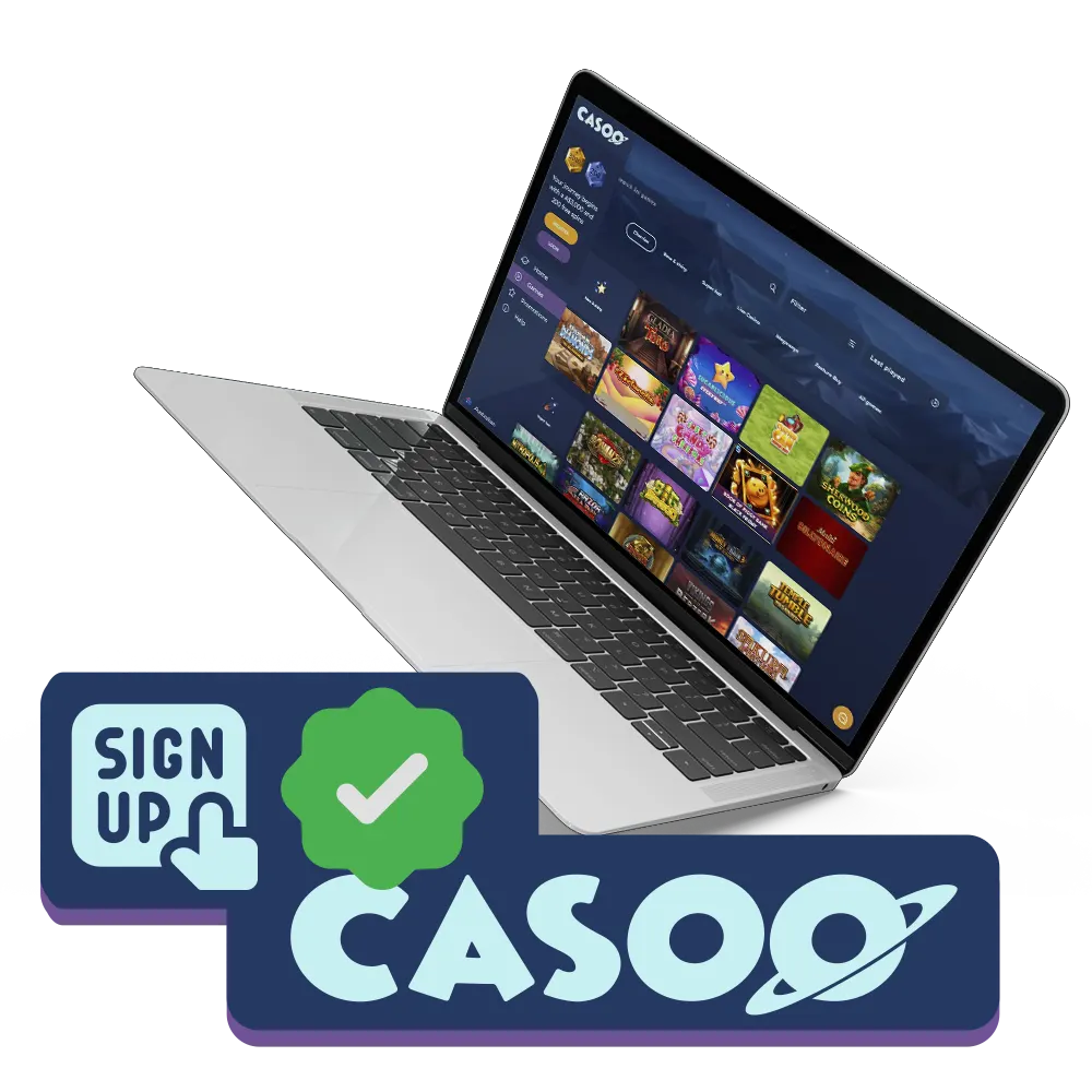 Find out how to enter Casoo online casino - one of the best online casinos!