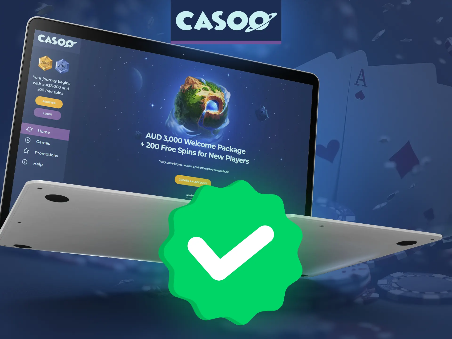 Learn the verification process at Casoo casino.