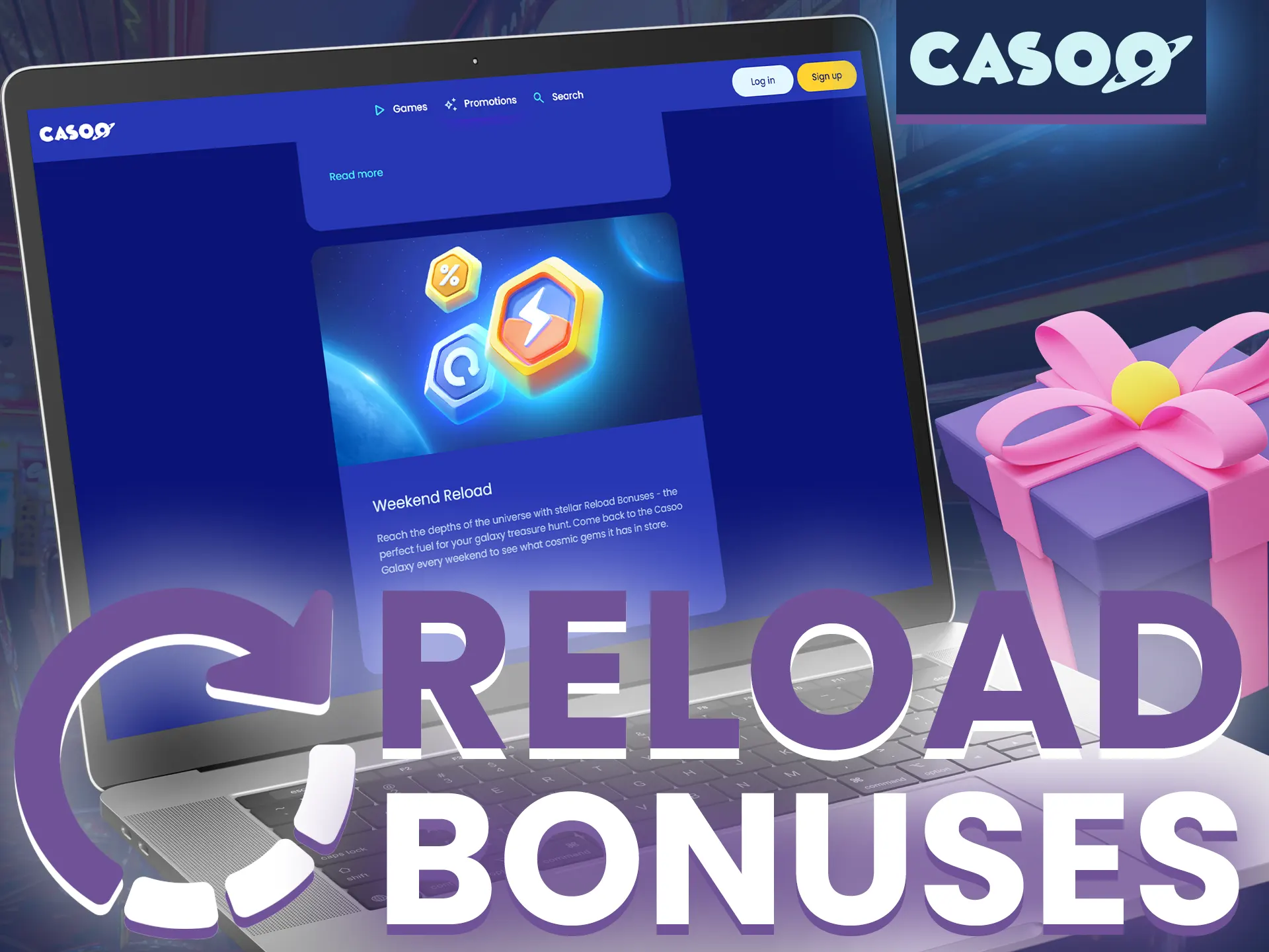Play actively at Casoo Casino and get more favorable bonus terms.