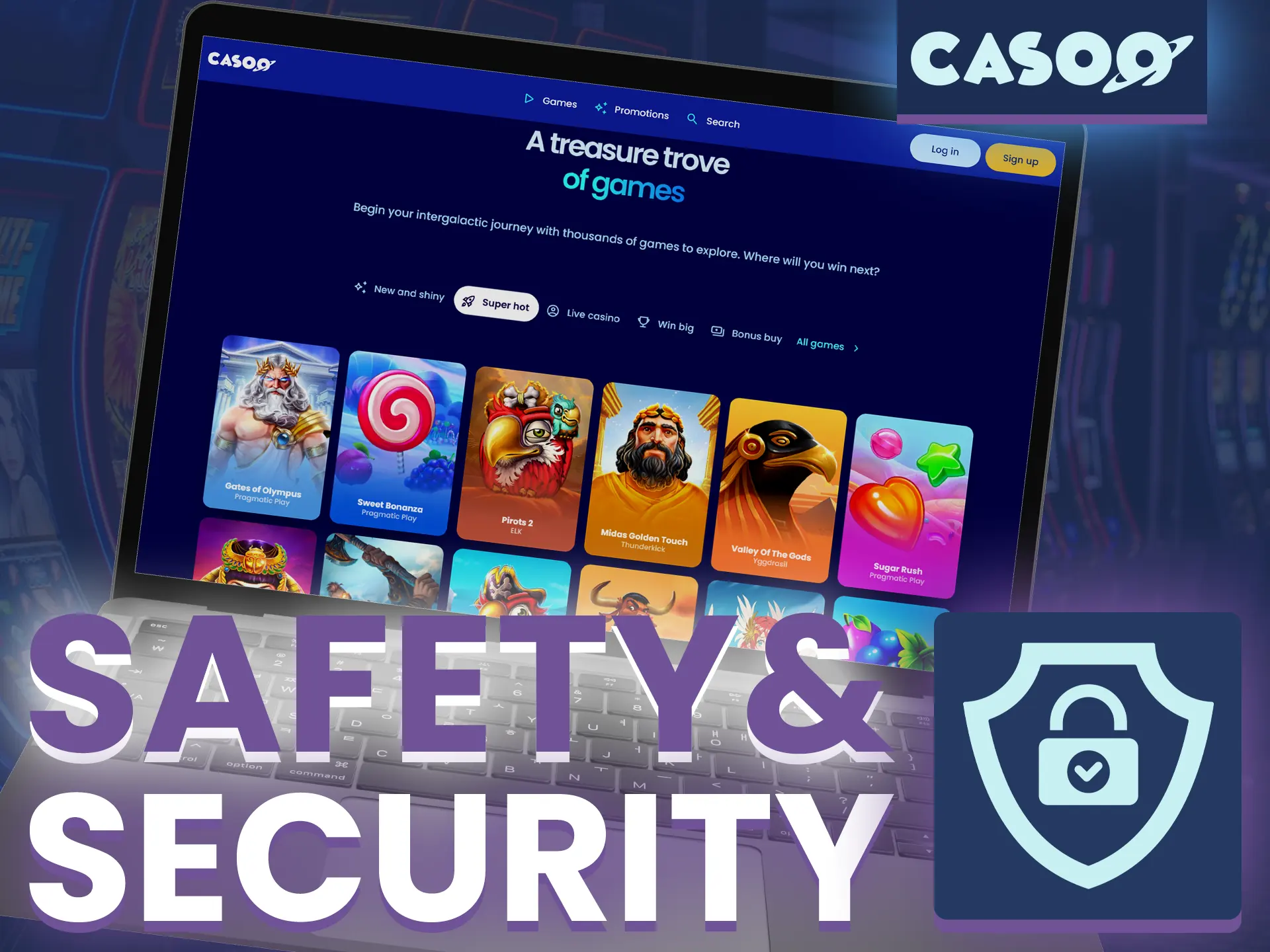 Casoo online casino protects players' personal data and guarantees security.